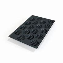Sq051 - Silicone Mould N. 18 Waffel Round ?90 Mm H 24 Mm