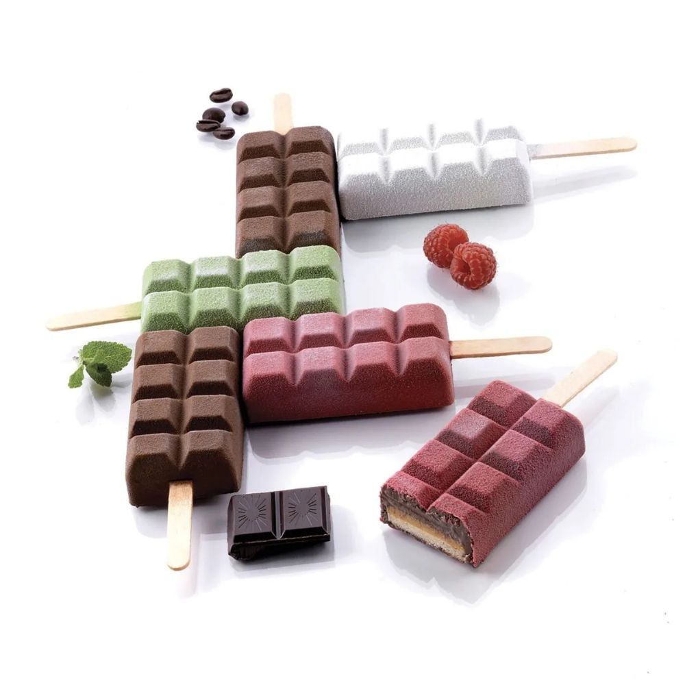 Gel02 Choco Stick - Set 2 Silicone Mould 92X48 H24 Mm