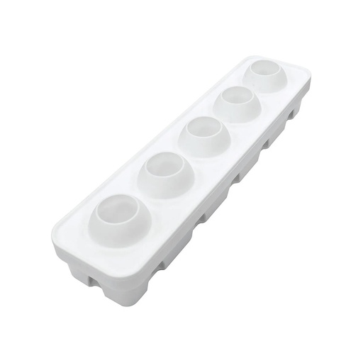 [28.317.87.0065] NOCCIOLA125 - SILICONE MOULD 59X59 H 62MM + PLASTIC SUPPORT White